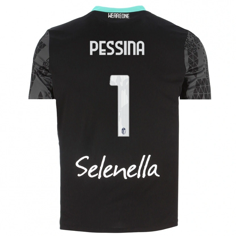 Danxen Herren Massimo Pessina #1 Trikot Grau Schwarz Weiß Torwarttrikot 2025/26