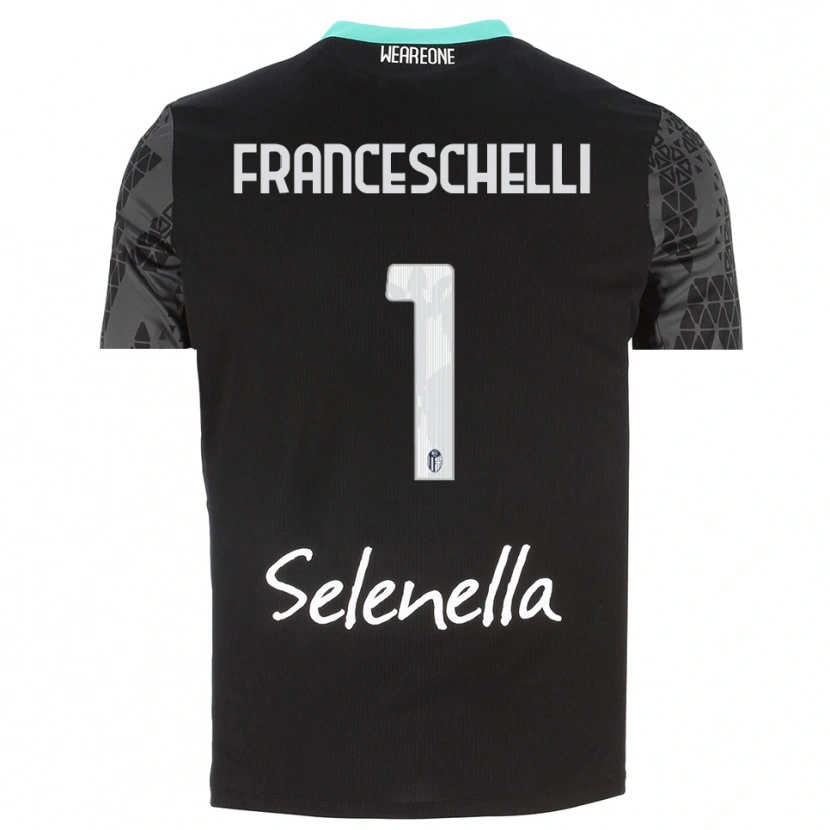 Danxen Herren Matteo Franceschelli #1 Trikot Grau Schwarz Weiß Torwarttrikot 2025/26
