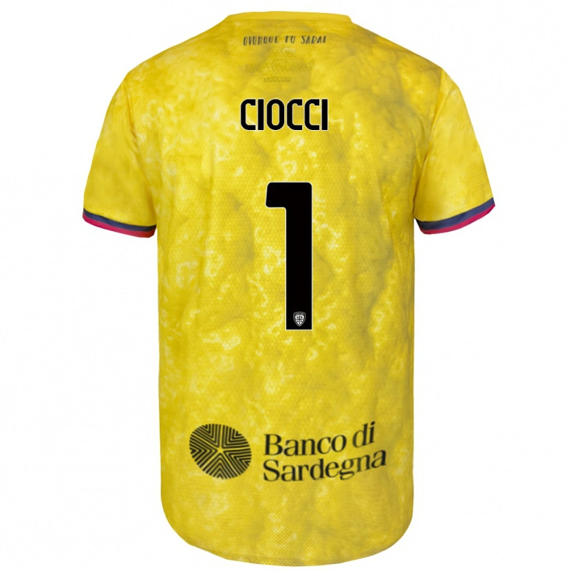 Danxen Herren Giuseppe Ciocci #1 Trikot Gelb Schwarz Torwarttrikot 2025/26