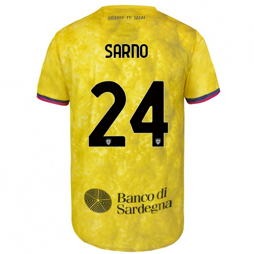 Danxen Herren Vincenzo Sarno #24 Trikot Gelb Schwarz Torwarttrikot 2025/26