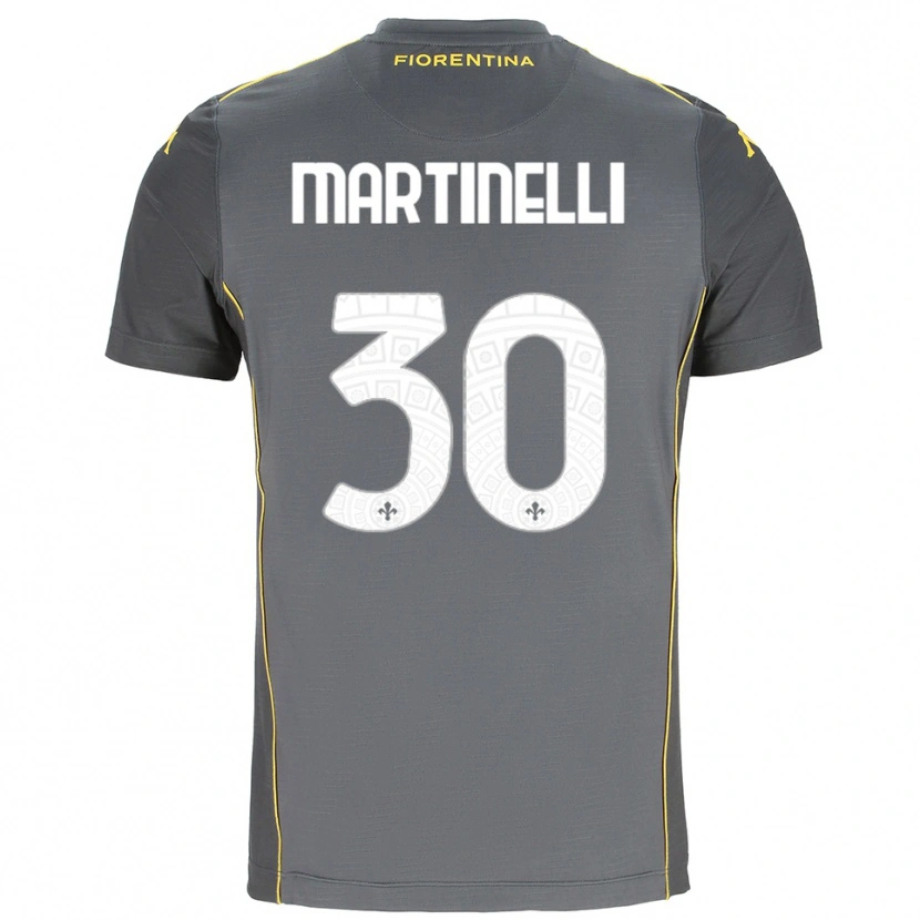 Danxen Herren Tommaso Martinelli #30 Trikot Dunkelgrau Gelb Torwarttrikot 2025/26