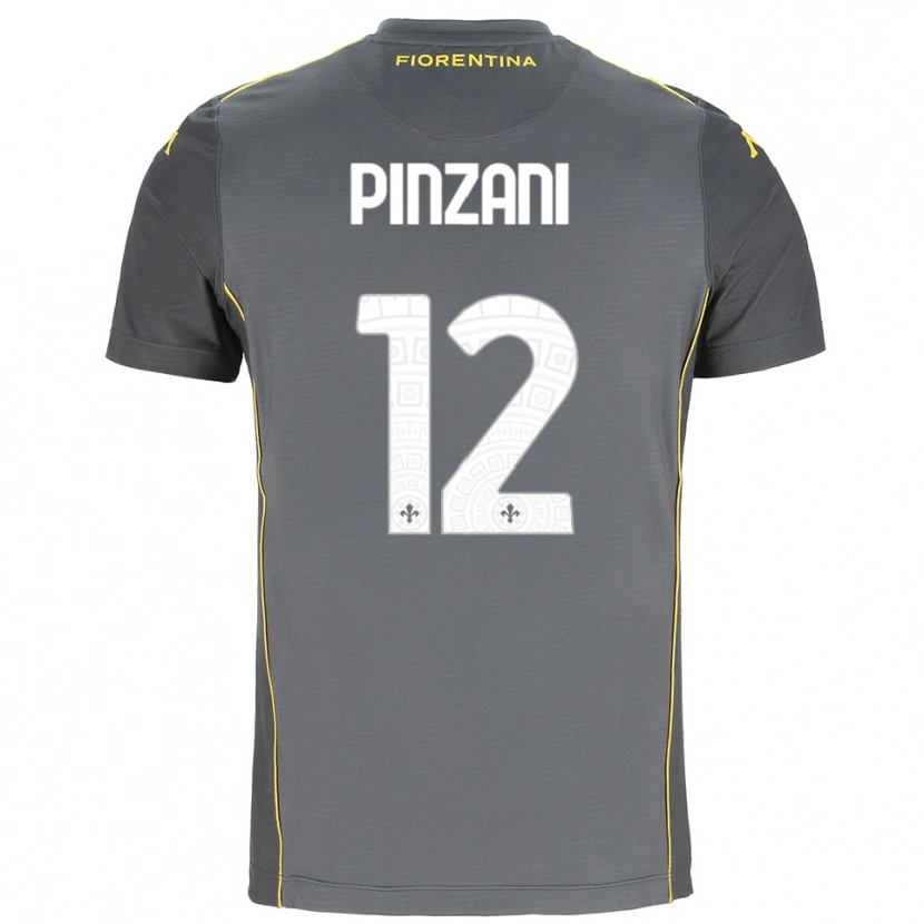 Danxen Herren Lorenzo Pinzani #12 Trikot Dunkelgrau Gelb Torwarttrikot 2025/26