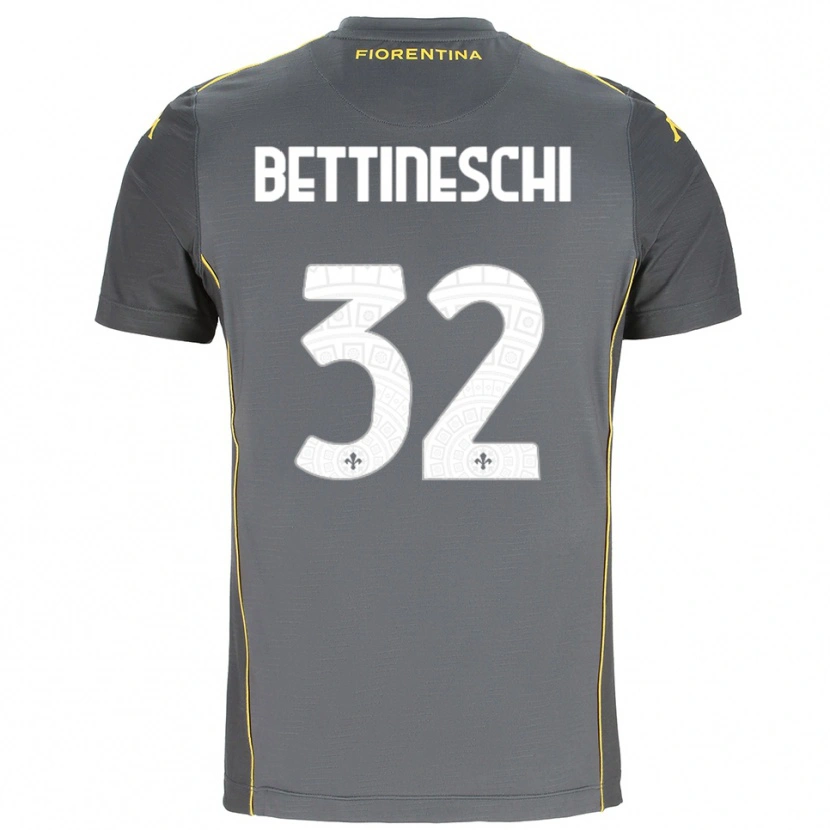 Danxen Herren Giorgia Bettineschi #32 Trikot Dunkelgrau Gelb Torwarttrikot 2025/26