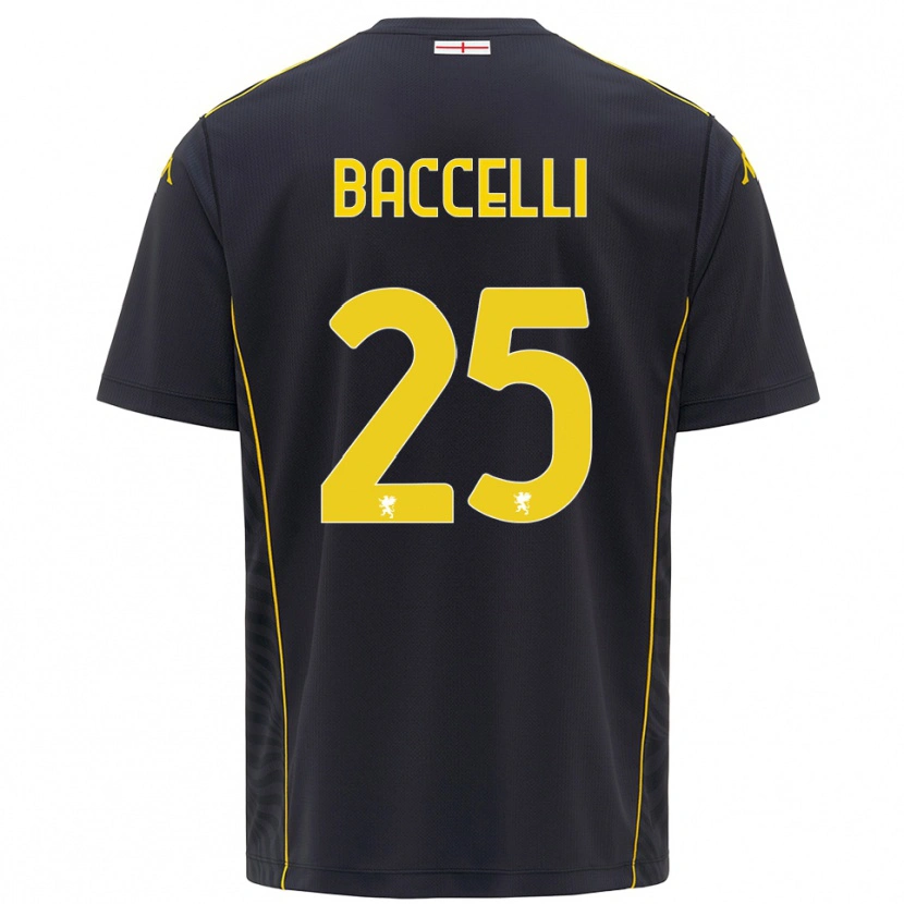 Danxen Herren Pietro Baccelli #25 Trikot Schwarz Gelb Torwarttrikot 2025/26