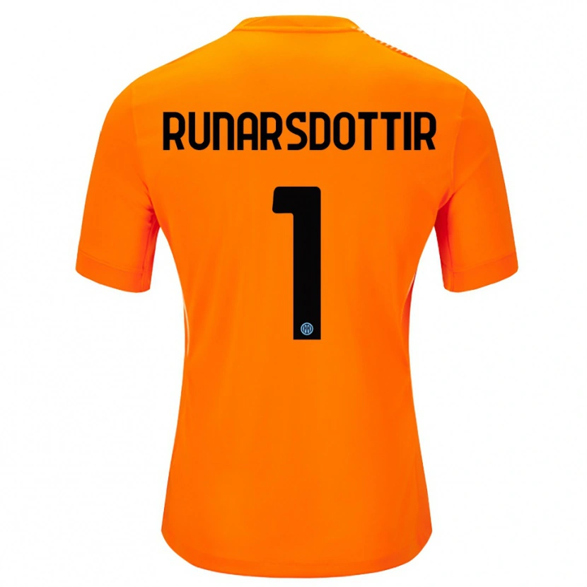 Danxen Herren Cecilía Rán Rúnarsdóttir #1 Trikot Hellorange Schwarz Torwarttrikot 2025/26