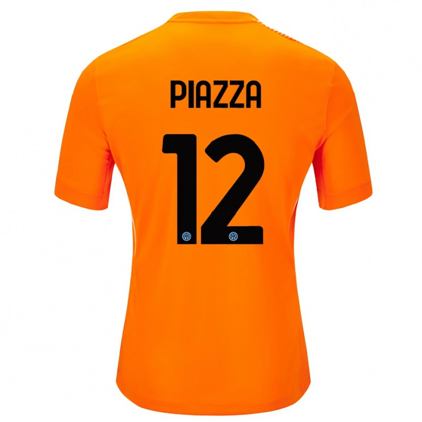 Danxen Herren Alessia Piazza #12 Trikot Hellorange Schwarz Torwarttrikot 2025/26