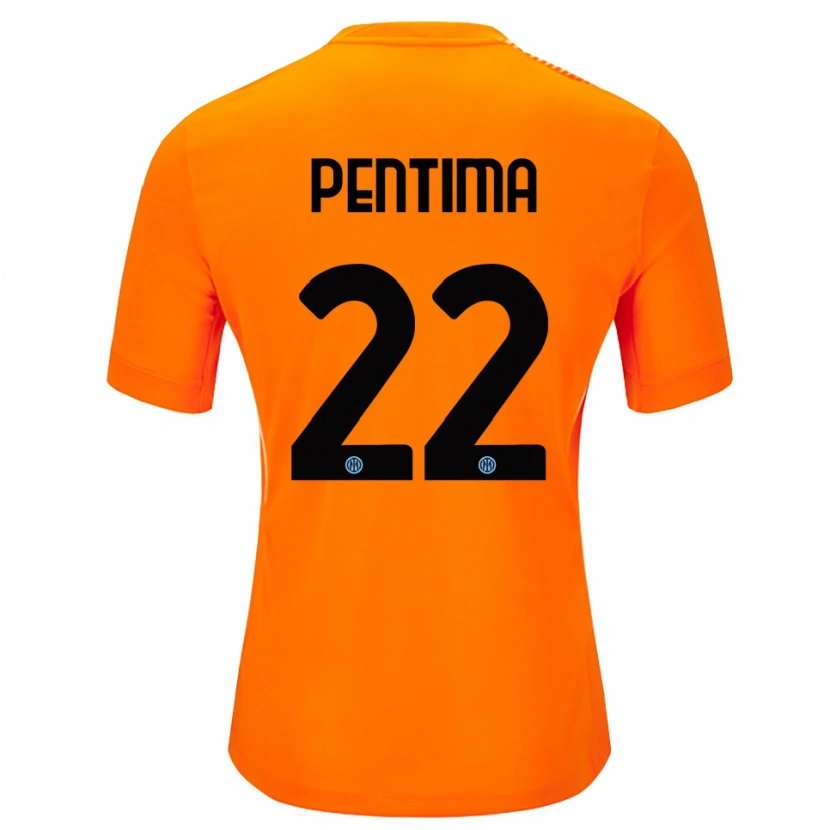 Danxen Herren Alessandro Pentima #22 Trikot Hellorange Schwarz Torwarttrikot 2025/26