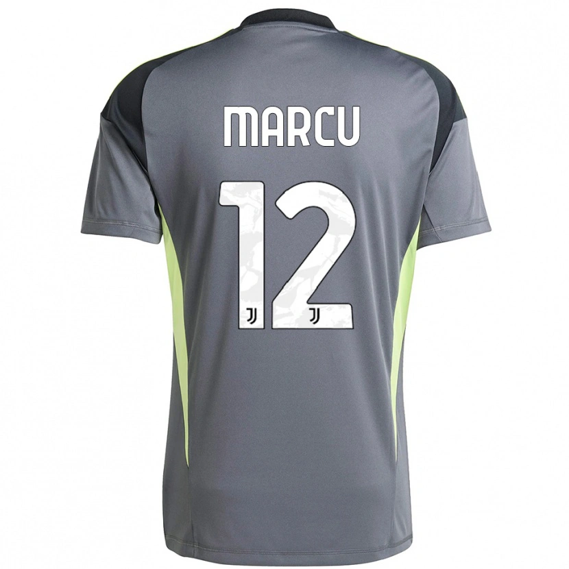 Danxen Herren Alessio Marcu #12 Trikot Dunkelgrau Weiß Torwarttrikot 2025/26