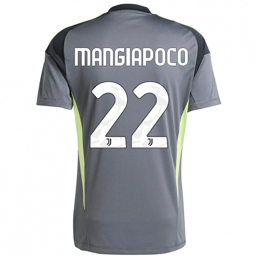 Danxen Herren Stefano Mangiapoco #22 Trikot Dunkelgrau Weiß Torwarttrikot 2025/26