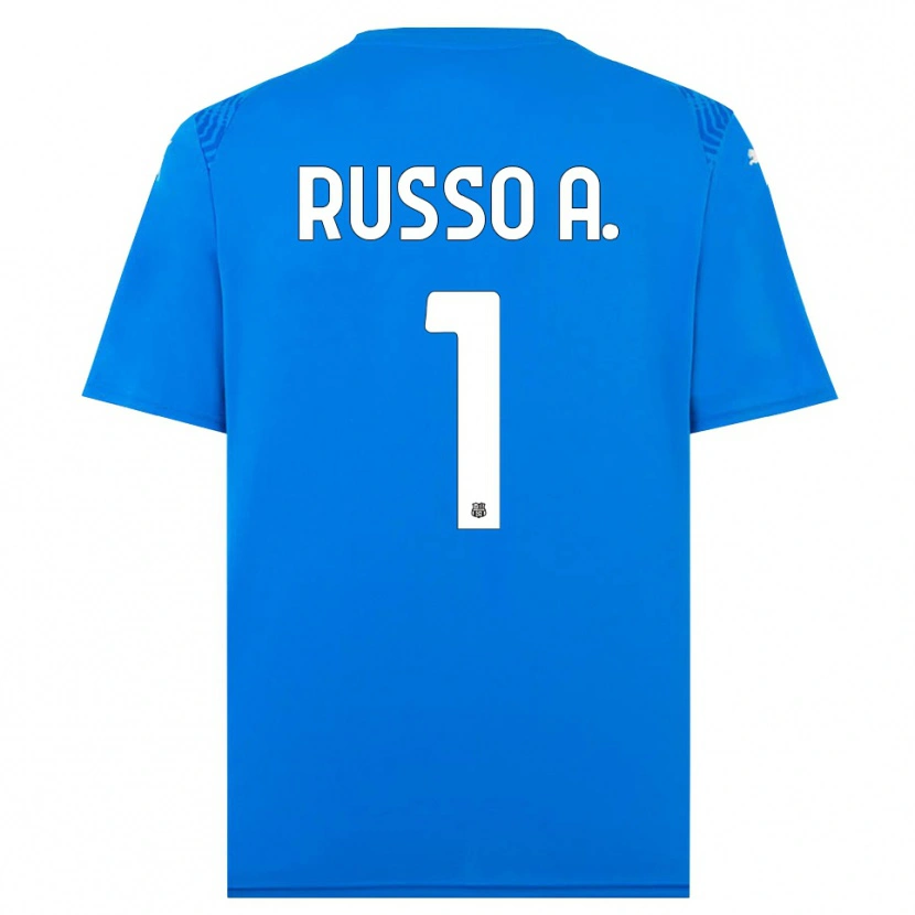 Danxen Herren Alessandro Russo #1 Trikot Blau Weiß Torwarttrikot 2025/26