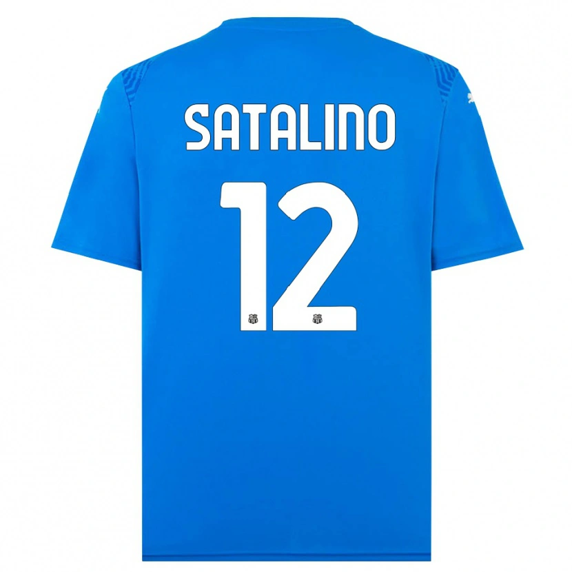 Danxen Herren Giacomo Satalino #12 Trikot Blau Weiß Torwarttrikot 2025/26