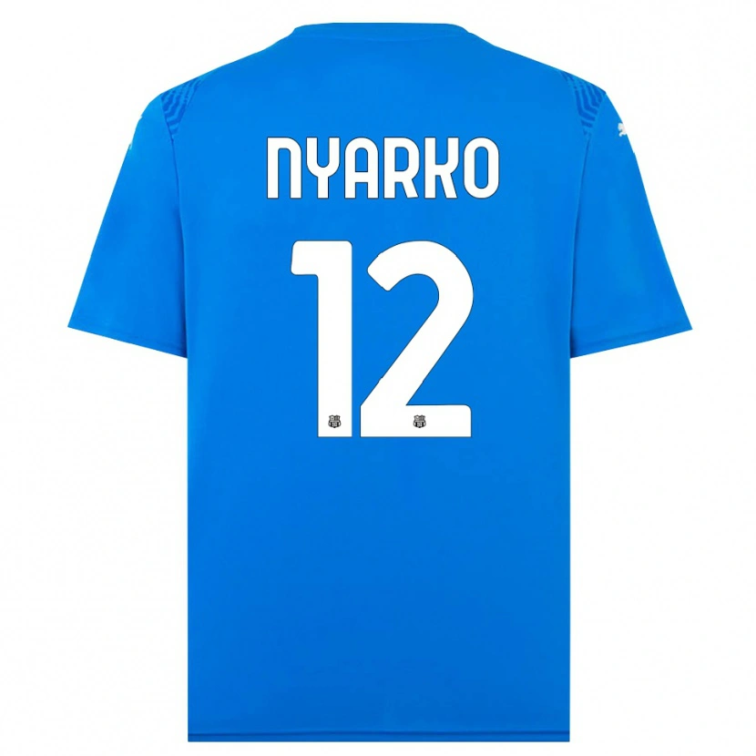 Danxen Herren Lorenzo Nyarko #12 Trikot Blau Weiß Torwarttrikot 2025/26