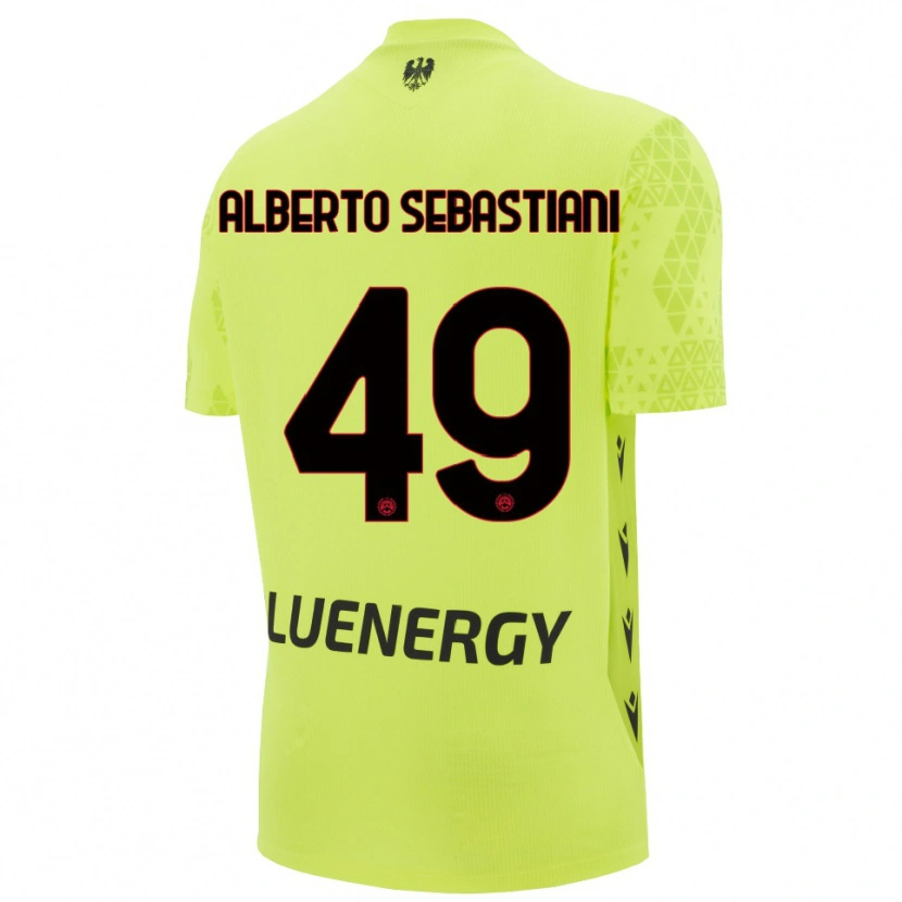 Danxen Herren José Alberto Sebastiani #49 Trikot Grün Gelb Schwarz Torwarttrikot 2025/26