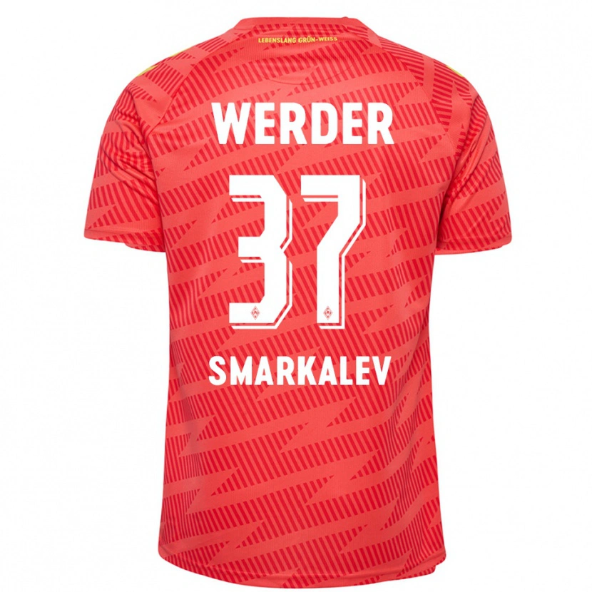 Danxen Herren Stefan Smarkalev #37 Trikot Rot Gelb Torwarttrikot 2025/26