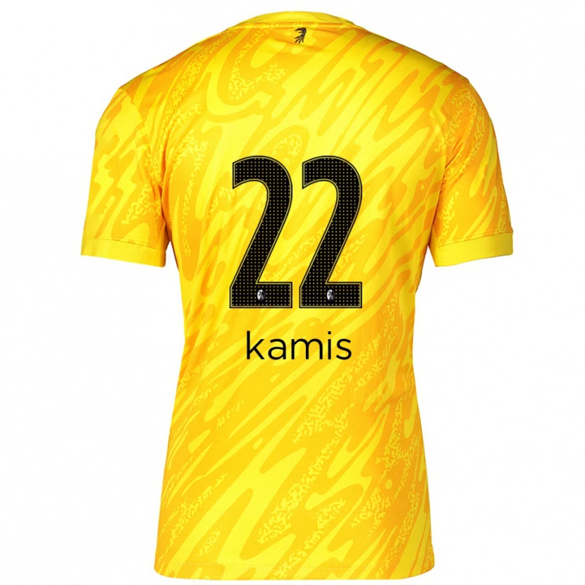 Danxen Herren Marcel Kamis #22 Trikot Gelb Schwarz Torwarttrikot 2025/26