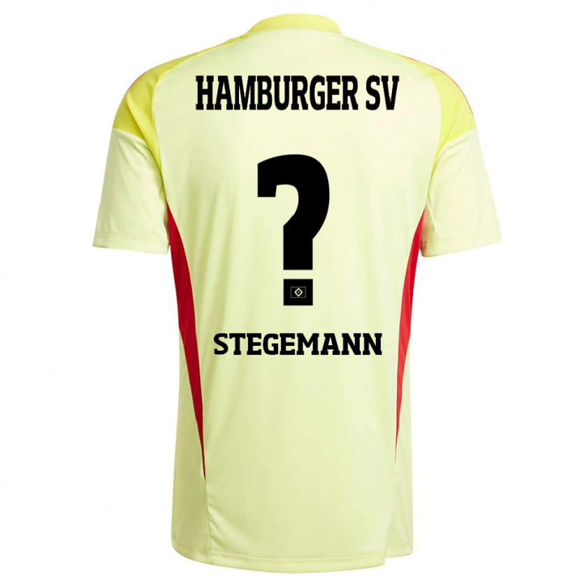Danxen Herren Jean-Pierre Stegemann #0 Trikot Gelb Schwarz Rot Torwarttrikot 2025/26