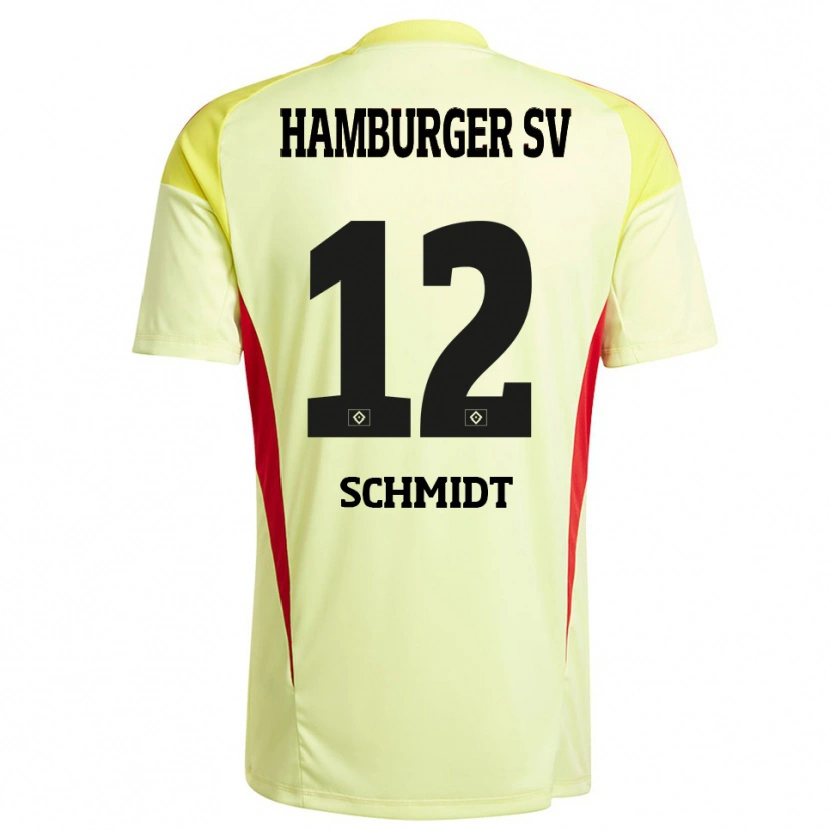 Danxen Herren Bennet Schmidt #12 Trikot Gelb Schwarz Rot Torwarttrikot 2025/26