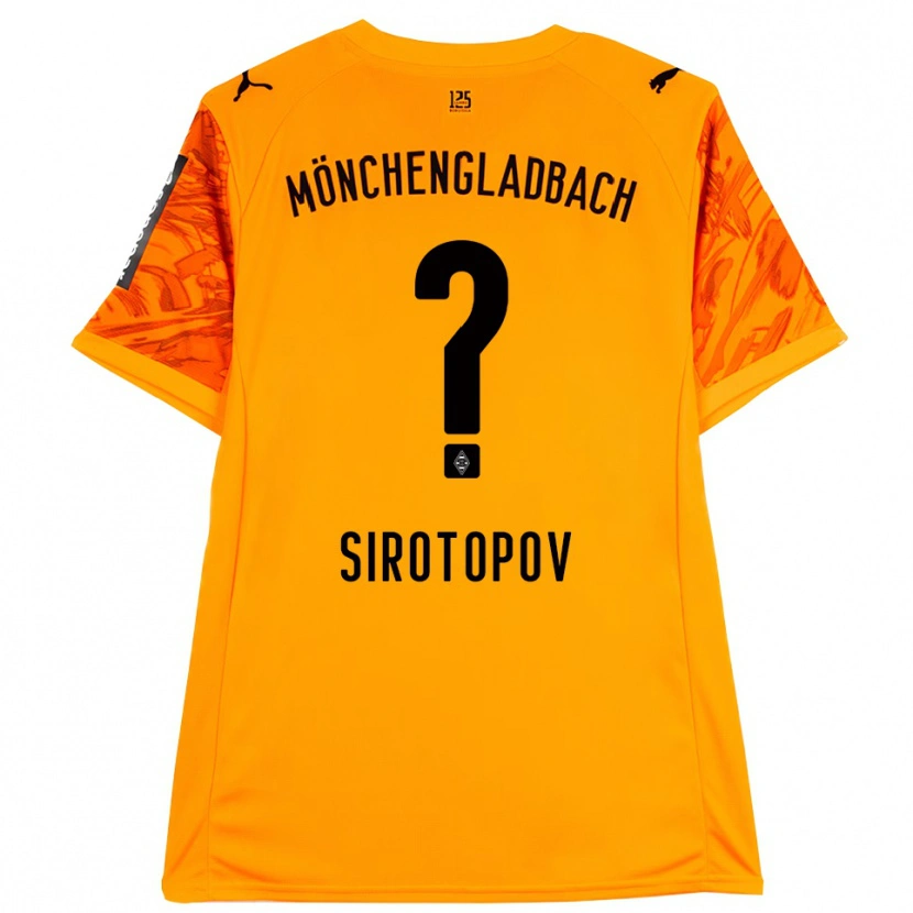 Danxen Herren Artem Sirotopov #0 Trikot Orange Gelb Schwarz Torwarttrikot 2025/26