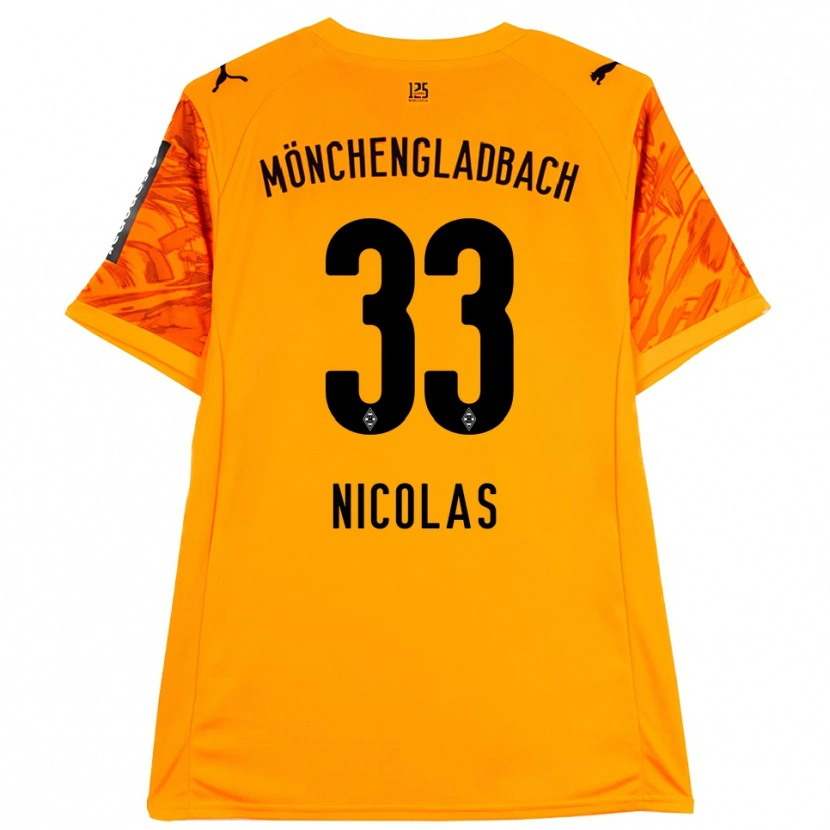 Danxen Herren Moritz Nicolas #33 Trikot Orange Gelb Schwarz Torwarttrikot 2025/26