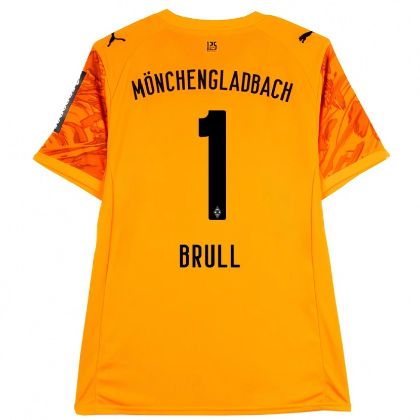 Danxen Herren Maximilian Brüll #1 Trikot Orange Gelb Schwarz Torwarttrikot 2025/26