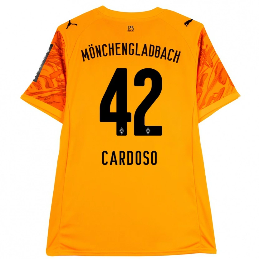 Danxen Herren Tiago Pereira Cardoso #42 Trikot Orange Gelb Schwarz Torwarttrikot 2025/26