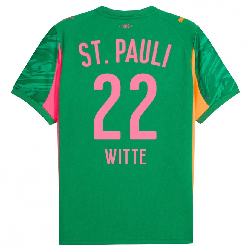 Danxen Herren Melvin Witte #22 Trikot Grün Orange Pink Torwarttrikot 2025/26