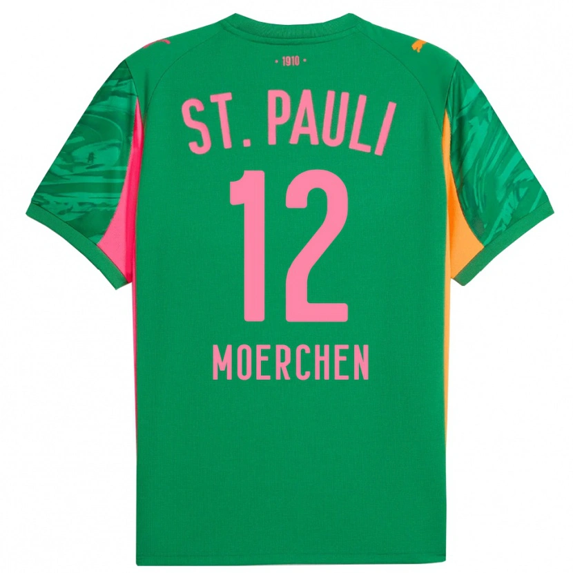 Danxen Herren Theo Moerchen #12 Trikot Grün Orange Pink Torwarttrikot 2025/26