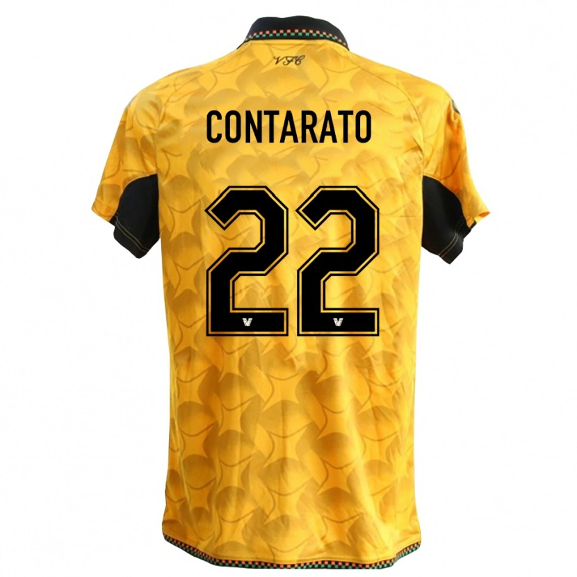 Danxen Herren Ettore Contarato #22 Trikot Gelb Schwarz Torwarttrikot 2025/26