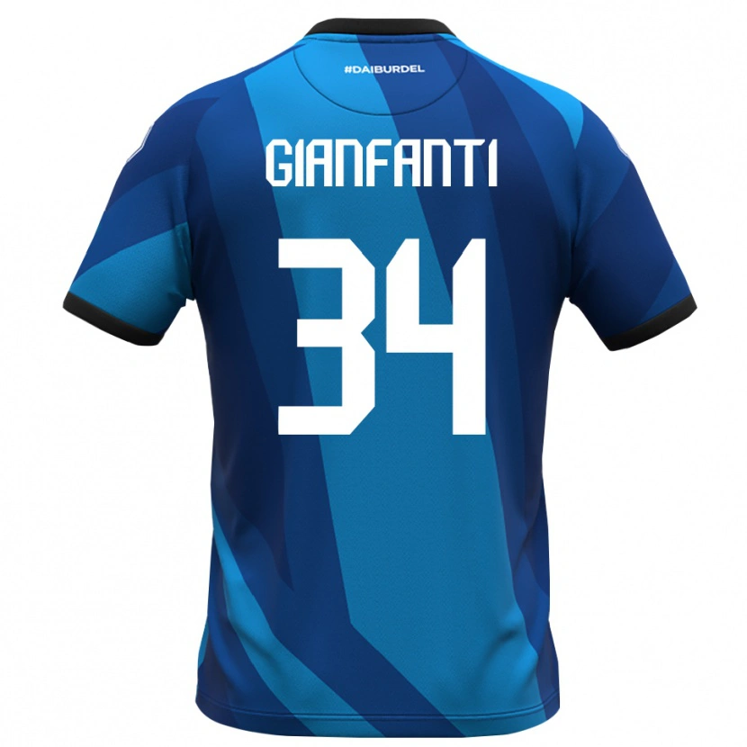 Danxen Herren Simone Gianfanti #34 Trikot Königsblau Orange Torwarttrikot 2025/26