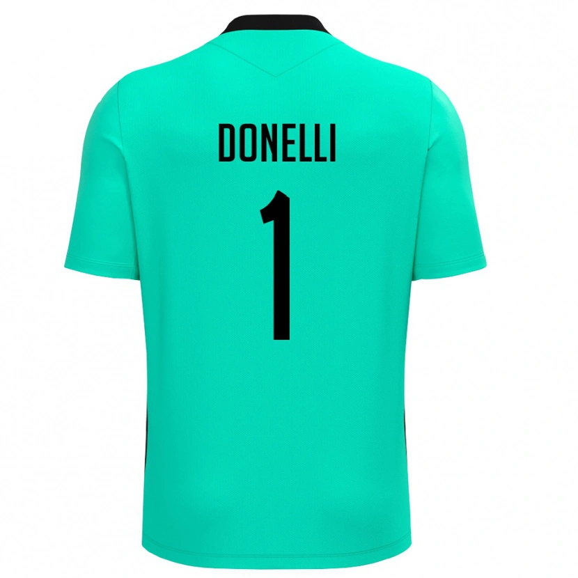 Danxen Herren Matteo Donelli #1 Trikot Türkis Schwarz Torwarttrikot 2025/26