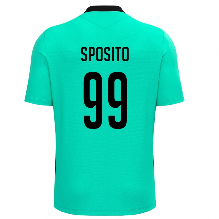 Danxen Herren Alex Sposito #99 Trikot Türkis Schwarz Torwarttrikot 2025/26