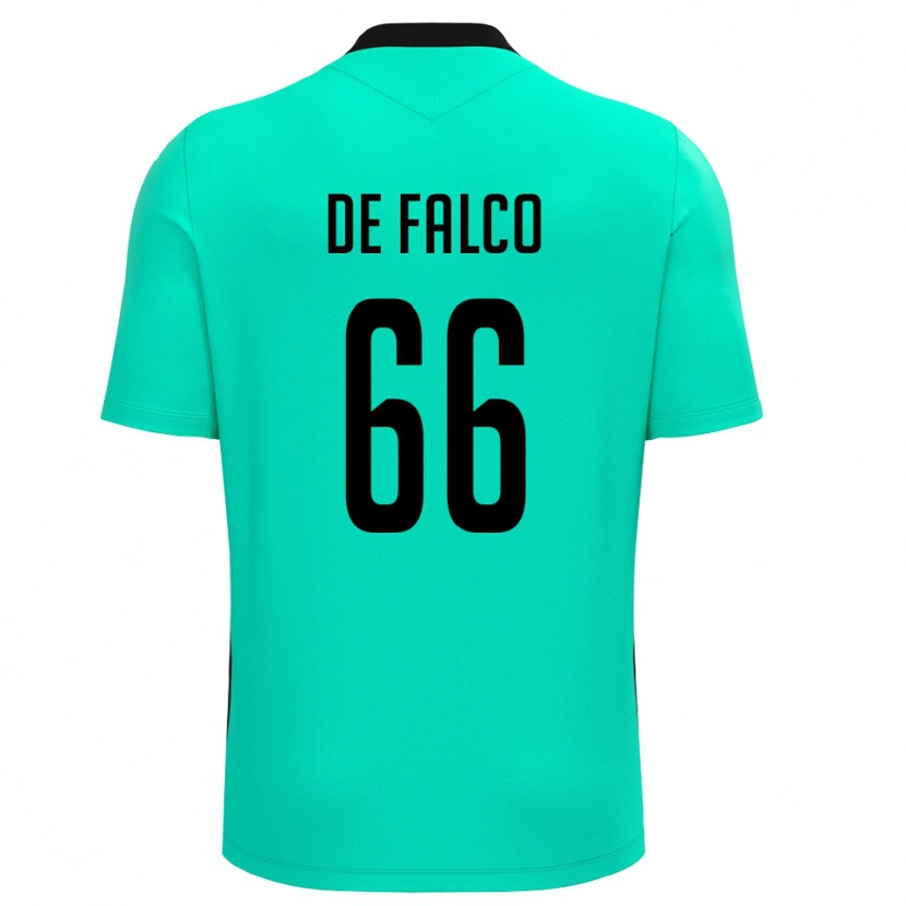 Danxen Herren Cristian De Falco #66 Trikot Türkis Schwarz Torwarttrikot 2025/26