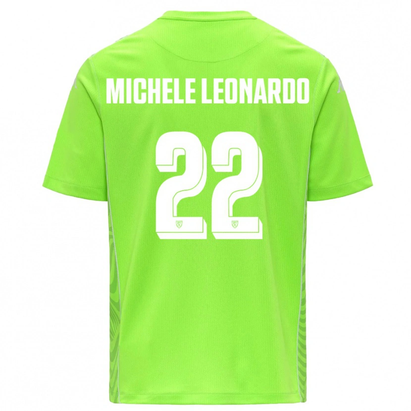 Danxen Herren Matteo Michele Leonardo #22 Trikot Rasen Grün Weiß Torwarttrikot 2025/26