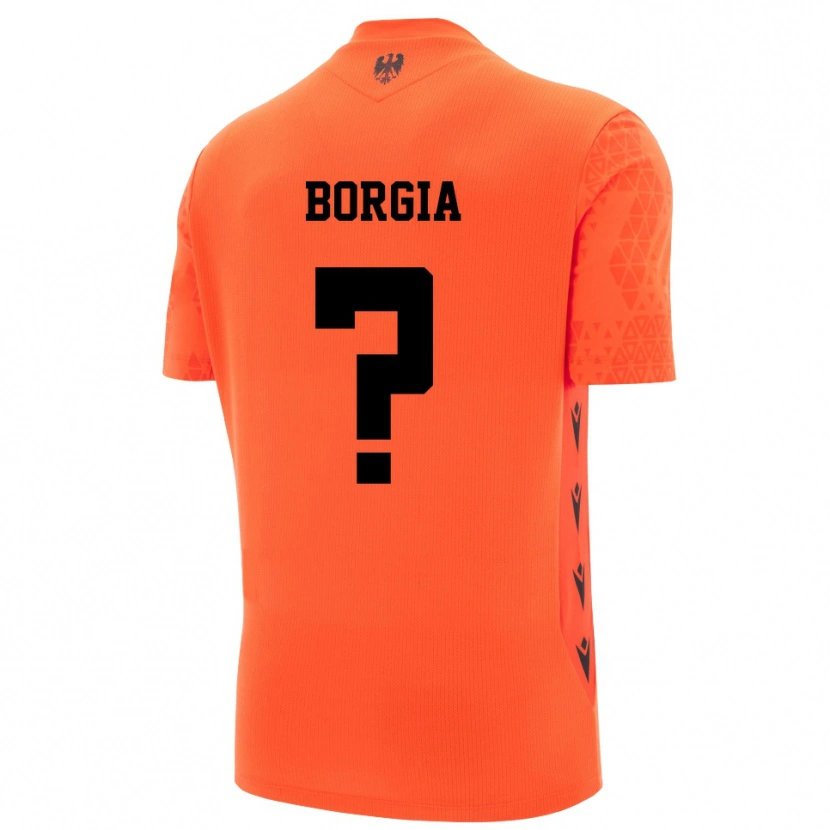 Danxen Herren Francesco Borgia #0 Trikot Dunkles Orange Schwarz Torwarttrikot 2025/26