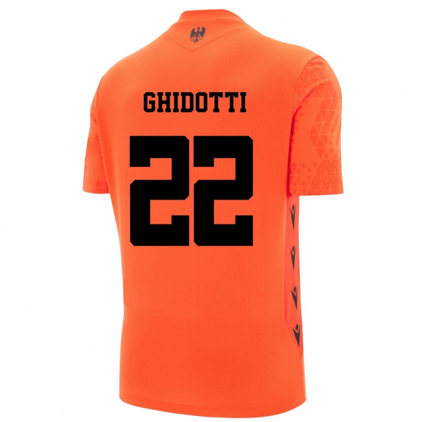 Danxen Herren Simone Ghidotti #22 Trikot Dunkles Orange Schwarz Torwarttrikot 2025/26