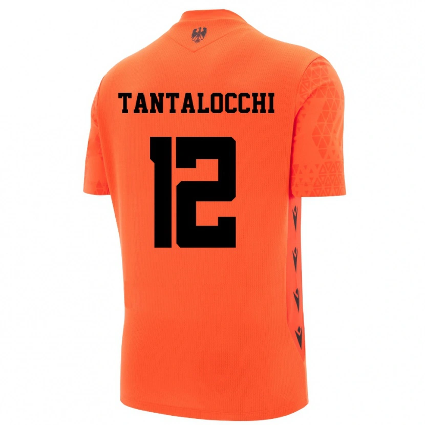 Danxen Herren Elia Tantalocchi #12 Trikot Dunkles Orange Schwarz Torwarttrikot 2025/26