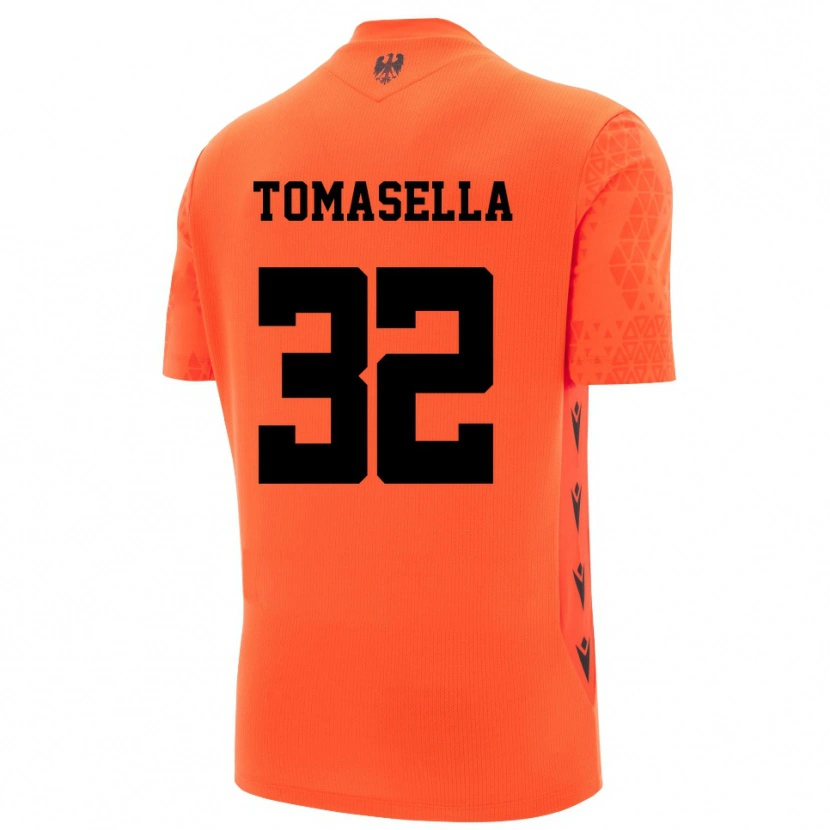 Danxen Herren Mattia Tomasella #32 Trikot Dunkles Orange Schwarz Torwarttrikot 2025/26