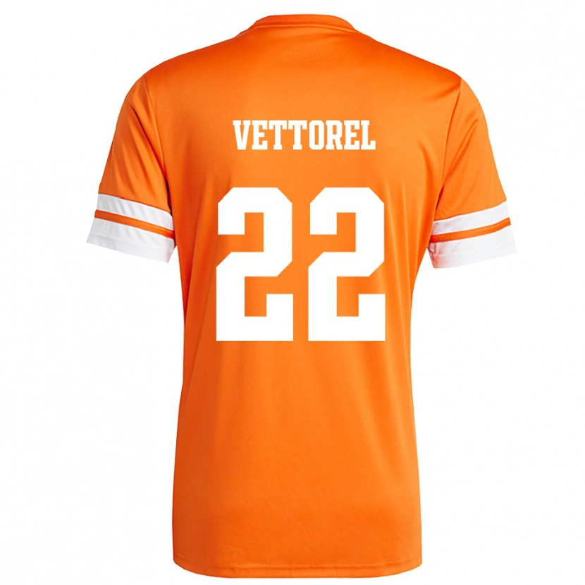Danxen Herren Thomas Vettorel #22 Trikot Orange Weiß Torwarttrikot 2025/26