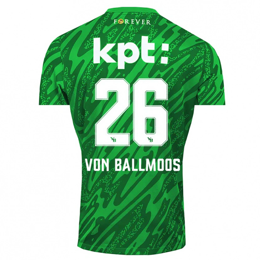 Danxen Herren David von Ballmoos #26 Trikot Grün Weiß Torwarttrikot 2025/26