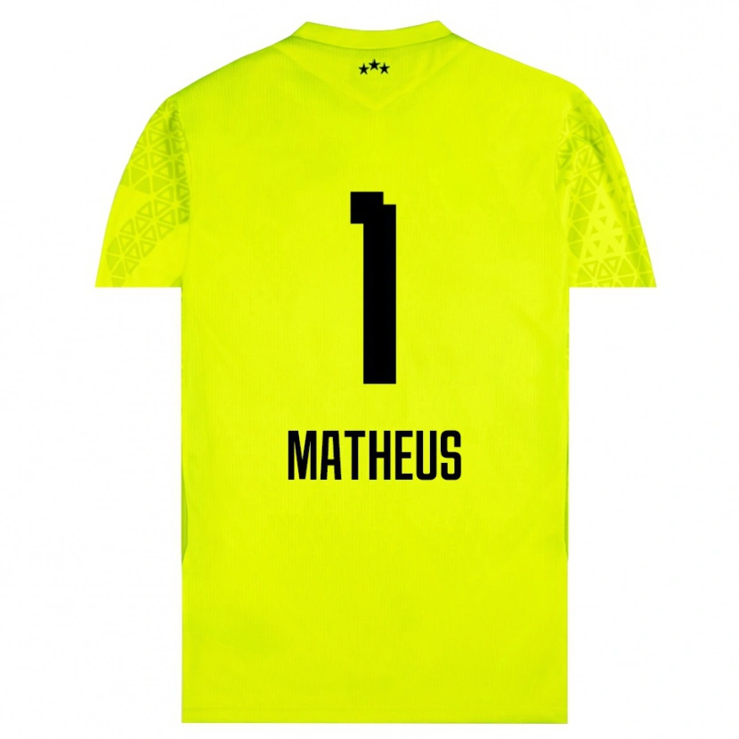 Danxen Herren Matheus #1 Trikot Gelb Grün Schwarz Torwarttrikot 2025/26