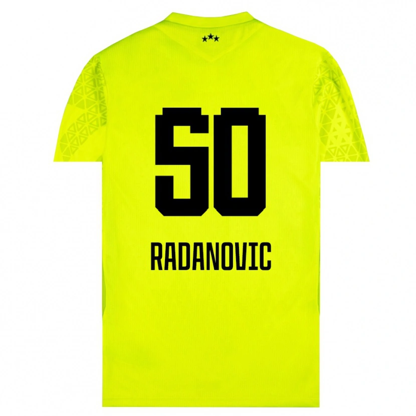 Danxen Herren Savo Radanovic #50 Trikot Gelb Grün Schwarz Torwarttrikot 2025/26