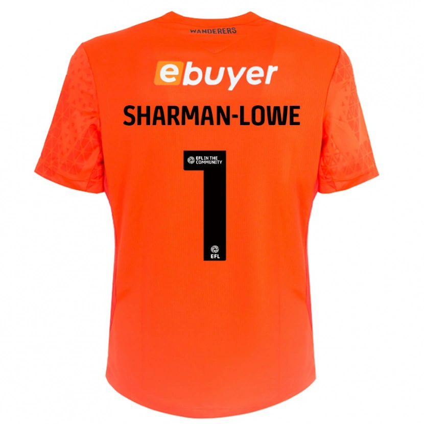 Danxen Herren Teddy Sharman-Lowe #1 Trikot Orange Schwarz Torwarttrikot 2025/26