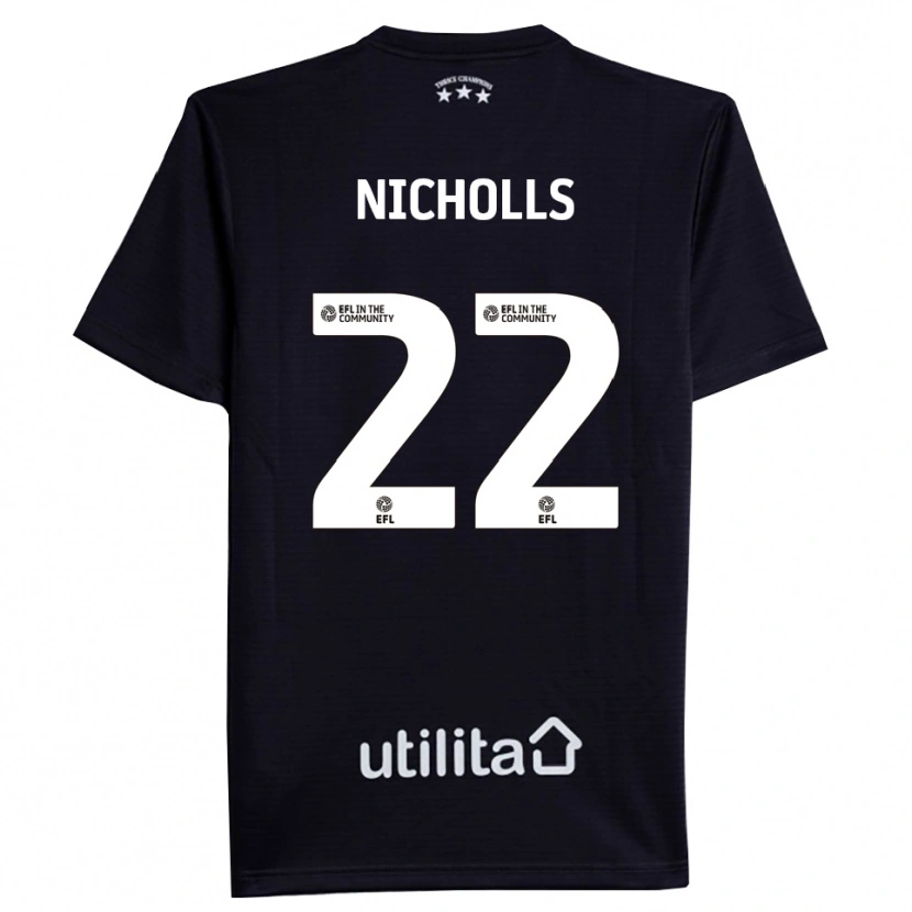 Danxen Herren Lee Nicholls #22 Trikot Schwarz Weiß Torwarttrikot 2025/26