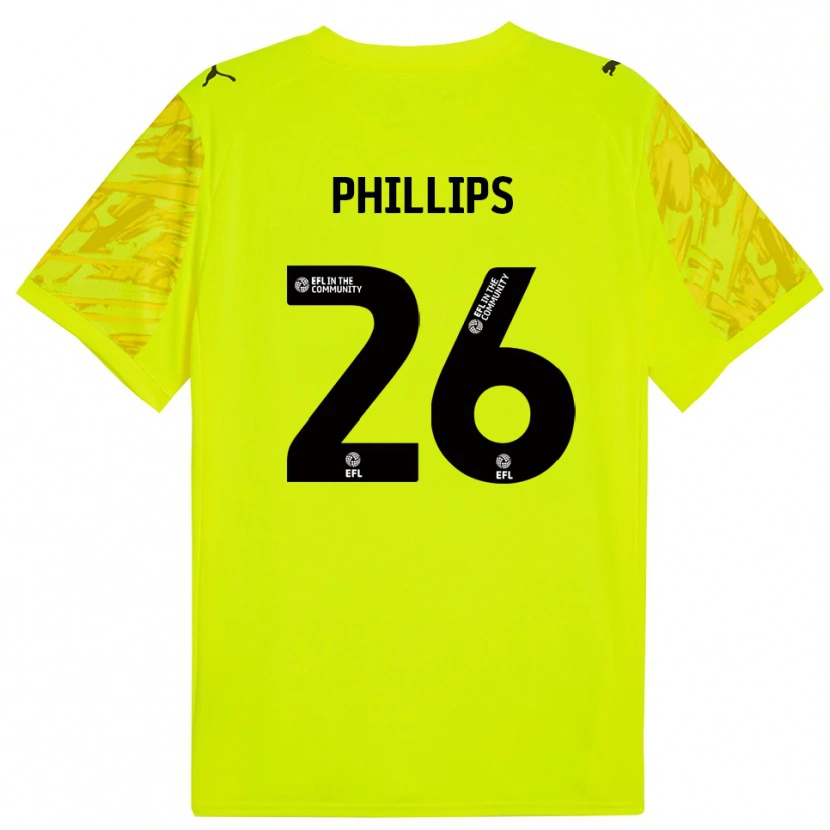 Danxen Herren Noah Phillips #26 Trikot Leuchtendes Grün Torwarttrikot 2025/26
