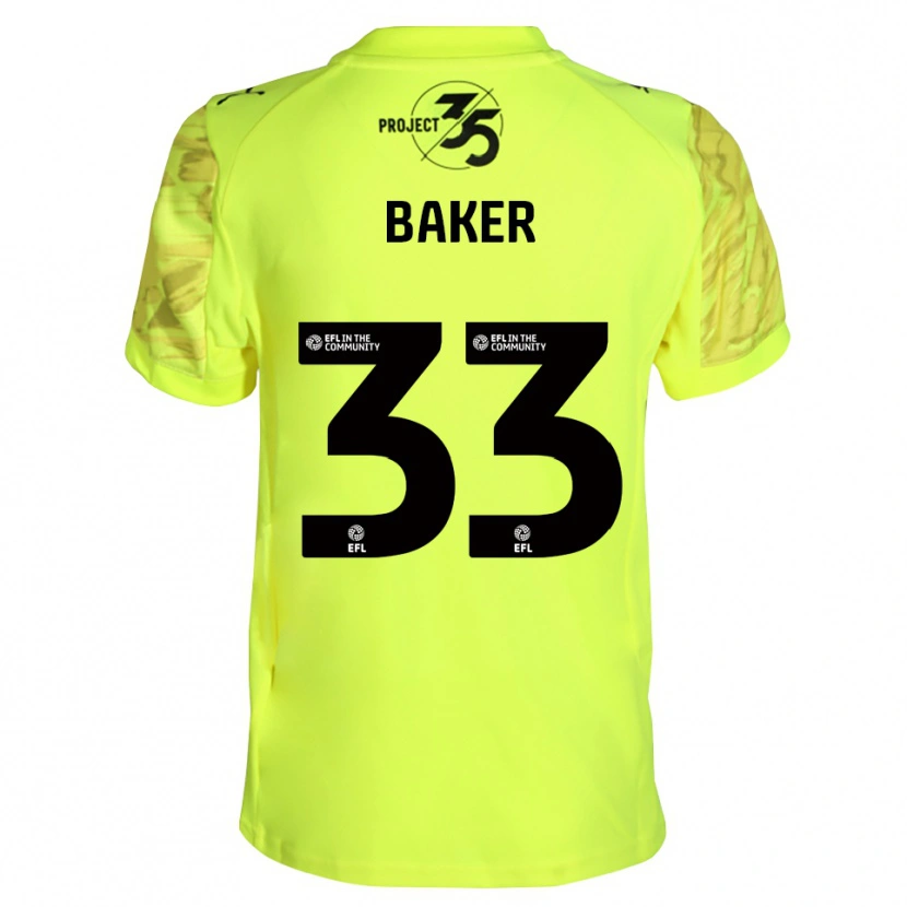 Danxen Herren Zak Baker #33 Trikot Leuchtendes Grün Schwarz Torwarttrikot 2025/26