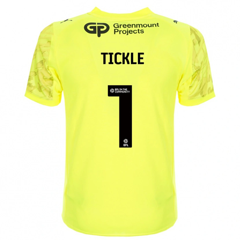 Danxen Herren Sam Tickle #1 Trikot Leuchtendes Grün Schwarz Torwarttrikot 2025/26