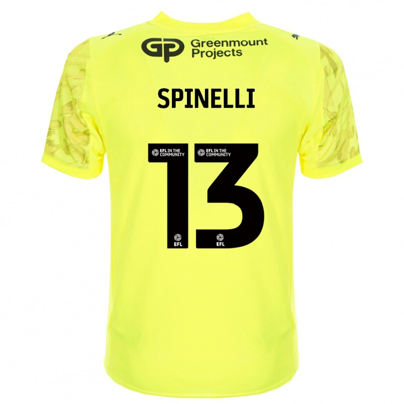 Danxen Herren Matteo Spinelli #13 Trikot Leuchtendes Grün Schwarz Torwarttrikot 2025/26