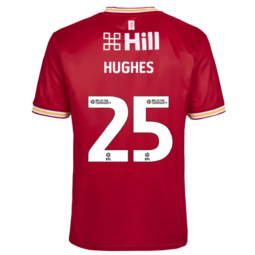 Danxen Herren Ben Hughes #25 Trikot Rot Weiß Torwarttrikot 2025/26