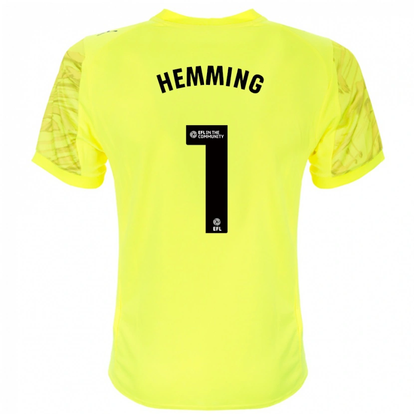 Danxen Herren Zach Hemming #1 Trikot Gelb Schwarz Torwarttrikot 2025/26