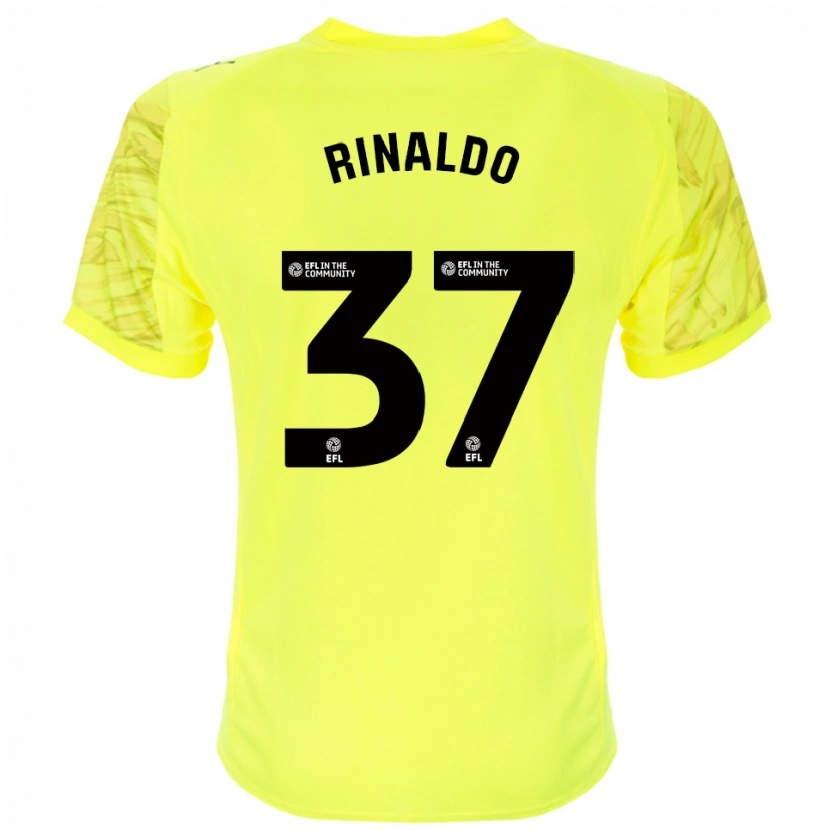 Danxen Herren Ashton Rinaldo #37 Trikot Gelb Schwarz Torwarttrikot 2025/26